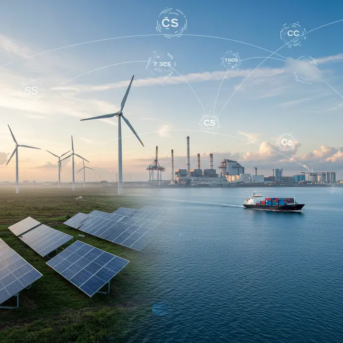 Tổng hợp các giải pháp công nghệ và thách thức khí hậu: quản lý năng lượng, CCS, vận tải biển bền vững, khử muối, và nhiên liệu hàng không.